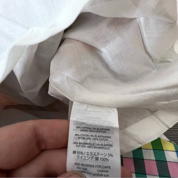 J. Crew Tie Neck Dress Multi Color Plaid sz 6 - Picture 11 of 11